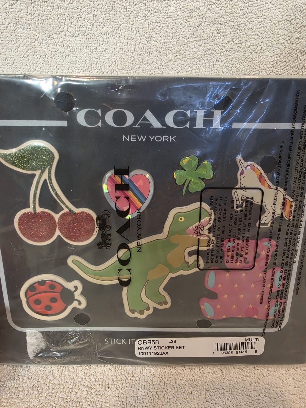 Coach Rexy Runway Sticker Set
